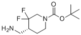 tert-Butyl (4R)-4-(aminomethyl)-3,3-difluoropiperidine-1-carboxylate molecular structure (CAS 2055043-54-2)