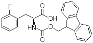 Fmoc-2-fluoro-L-phenylalanine molecular structure (CAS 205526-26-7)