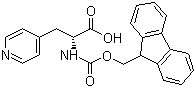 Fmoc-3-(4-pyridyl)-D-alanine molecular structure (CAS 205528-30-9)