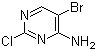 4-氨基-5-溴-2-氯嘧啶分子结构 (CAS 205672-25-9)