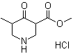 5-methyl-4-oxo-3-Piperidinecarboxylic acid methyl ester hydrochloride molecular structure (CAS 205692-64-4)