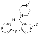 Clotiapine molecular structure (CAS 2058-52-8)