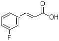 3-Fluorocinnamic acid molecular structure (CAS 20595-30-6)
