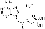 替诺福韦单水合物分子结构 (CAS 206184-49-8)