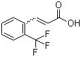 structure of CAS# 2062-26-2, 2-(Trifluoromethyl)cinnamic acid;o-(Trifluoromethyl)cinnamic acid