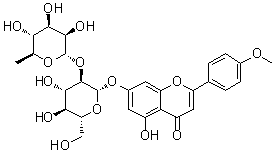 Acacetin 7-O-neohesperidoside molecular structure (CAS 20633-93-6)