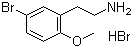 5-Bromo-2-methoxyphenethylamine hydrobromide molecular structure (CAS 206559-44-6)