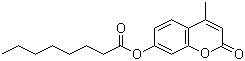 辛酸 4-甲基伞形酮酯分子结构 (CAS 20671-66-3)