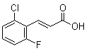 (E)-3-(2-Chloro-6-fluorophenyl)-2-propenoic acid molecular structure (CAS 206986-82-5)