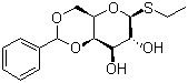 乙基 4,6-O-亚苄基-beta-D-硫代吡喃葡萄糖苷分子结构 (CAS 20701-61-5)