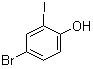 2-碘-4-溴苯酚分子结构 (CAS 207115-22-8)