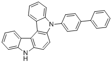 结构式 CAS# 2071630-78-7, 5-([1,1'-联苯]-4-基)-5,8-二氢吲哚并[2,3-c]咔唑