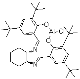 (S,S)-N,N-Bis(3,5-di-tert-butylsalicylidene)-1,2-cyclohexanediaminoaluminum chloride molecular structure (CAS 207234-63-7)