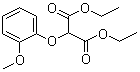 structure of CAS# 20730-58-9, Diethyl (2-methoxyphenoxy)malonate;Diethyl 2-(2-methoxyphenoxy)malonate; 2-(2-Methoxyphenoxy)propanedioic acid 1,3-diethyl ester