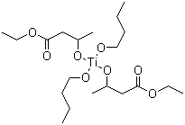 Dibutoxytitanium bis(ethyl acetoacetate) molecular structure (CAS 20753-28-0)