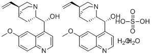 Quinine sulfate dihydrate molecular structure (CAS 207671-44-1)