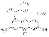 3,6-二氨基-9-[2-(甲氧羰基)苯基]呫吨鎓氯化物水合物分子结构 (CAS 207671-45-2)