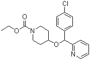 4-[(4-Chlorophenyl)-2-pyridinylmethoxy]-1-piperidinecarboxylic acid ethyl ester molecular structure (CAS 207726-35-0)