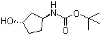 rel-N-[(1R,3R)-3-Hydroxycyclopentyl]carbamic acid tert-butyl ester molecular structure (CAS 207729-04-2)