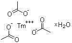 Acetic acid thulium salt hydrate molecular structure (CAS 207738-11-2)
