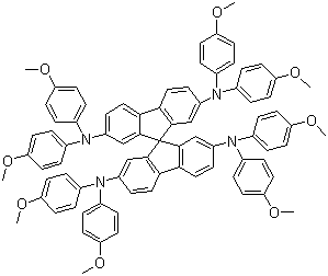 2,2',7,7'-Tetrakis[N,N-di(4-methoxyphenyl)amino]-9,9'-spirobifluorene molecular structure (CAS 207739-72-8)