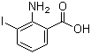 2-Amino-3-iodobenzoic acid molecular structure (CAS 20776-55-0)