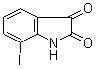 structure of CAS# 20780-78-3, 7-Iodoisatin;7-Iodo-1H-indole-2,3-dione; 7-Iodoindoline-2,3-dione
