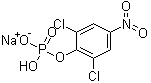 2,6-Dichloro-4-nitrophenol dihydrogen phosphate (ester) monosodium salt molecular structure (CAS 207853-71-2)