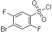 structure of CAS# 207974-14-9, 4-Bromo-2,5-difluorobenzenesulfonyl chloride;2,5-Difluoro-4-bromobenzenesulfonyl chloride; 4-Bromo-2,5-difluorobenzene-1-sulfonyl chlorid