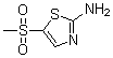 2-Amino-5-methylsulfonylthiazole molecular structure (CAS 20812-13-9)
