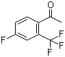 structure of CAS# 208173-21-1, 4'-Fluoro-2'-trifluoromethylacetophenone;1-(4-Fluoro-2-trifluoromethylphenyl)ethanone