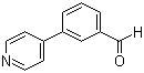 structure of CAS# 208190-04-9, 3-Pyrid-4-ylbenzaldehyde;3-(Pyridin-4-yl)benzaldehyde