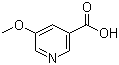 structure of CAS# 20826-03-3, 5-Methoxynicotinic acid