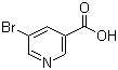 5-Bromonicotinic acid molecular structure (CAS 20826-04-4)
