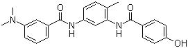 structure of CAS# 208260-29-1, ZM 336372;3-(Dimethylamino)-N-[3-[(4-hydroxybenzoyl)amino]-4-methylphenyl]benzamide