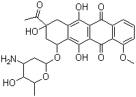 Daunorubicin molecular structure (CAS 20830-81-3)
