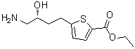 5-[(3R)-4-Amino-3-hydroxybutyl]-2-thiophenecarboxylic acid ethyl ester molecular structure (CAS 208337-84-2)