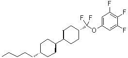 5-[Difluoro[(trans,trans)-4'-pentyl[1,1'-bicyclohexyl]-4-yl]methoxy]-1,2,3-trifluorobenzene molecular structure (CAS 208338-52-7)