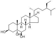 豆甾烷-3,5,6-三醇分子结构 (CAS 20835-91-0)