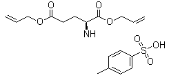 L-谷氨酸二(2-丙烯基)酯对甲基苯磺酸盐分子结构 (CAS 20845-16-3)