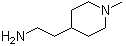 1-Methyl-4-piperidineethanamine molecular structure (CAS 20845-38-9)