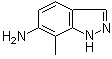 structure of CAS# 208457-82-3, 7-Methyl-1H-indazol-6-amine;6-Amino-7-methyl-1H-indazole; 6-Amino-7-methylindazole