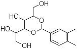 2,4-O-(3,4-Dimethylbenzylidene)-D-sorbitol molecular structure (CAS 208462-99-1)