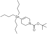 结构式 CAS# 208465-07-0, 4-(三丁基锡烷基)-3,6-二氢-2H-吡啶-1-羧酸叔丁酯