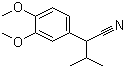 3-Methyl-2-(3,4-dimethoxyphenyl)butyronitrile molecular structure (CAS 20850-49-1)