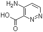 4-Aminopyridazine-3-carboxylic acid molecular structure (CAS 20865-29-6)