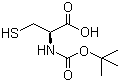 structure of CAS# 20887-95-0, Boc-L-cysteine;Boc-Cys-OH; (S)-2-tert-Butoxycarbonylamino-3-mercapto-propionic acid