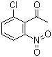 2'-氯-6'-硝基苯乙酮分子结构 (CAS 20895-90-3)