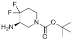 tert-butyl (3R)-3-amino-4,4-difluoropiperidine-1-carboxylate molecular structure (CAS 2091351-96-9)