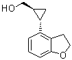 (1R,2R)-rel-(-)-2-(2,3-Dihydro-4-benzofuranyl)cyclopropanemethanol molecular structure (CAS 209257-03-4)